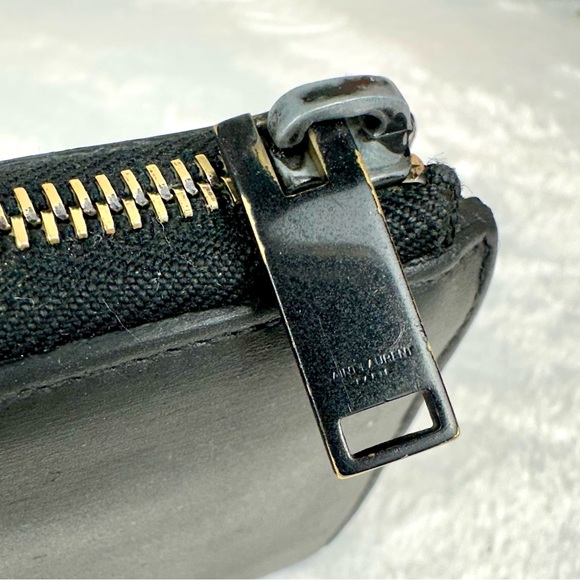 Saint Laurent Matte Black Leather Long Wallet - Picture 4 of 16